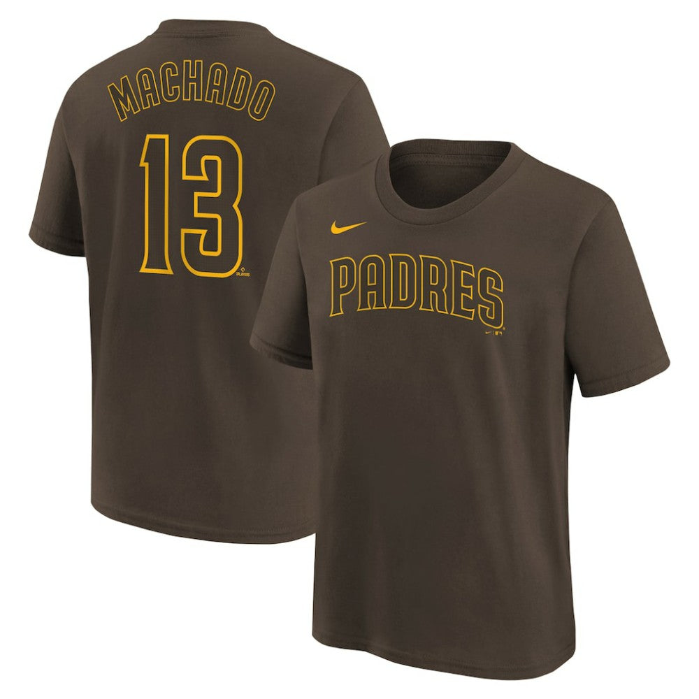 Manny Machado San Diego Padres Nike Youth Name & Number T-Shirt - Brown - Nike Online
