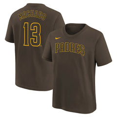 Manny Machado San Diego Padres Nike Youth Name & Number T-Shirt - Brown - Nike Online