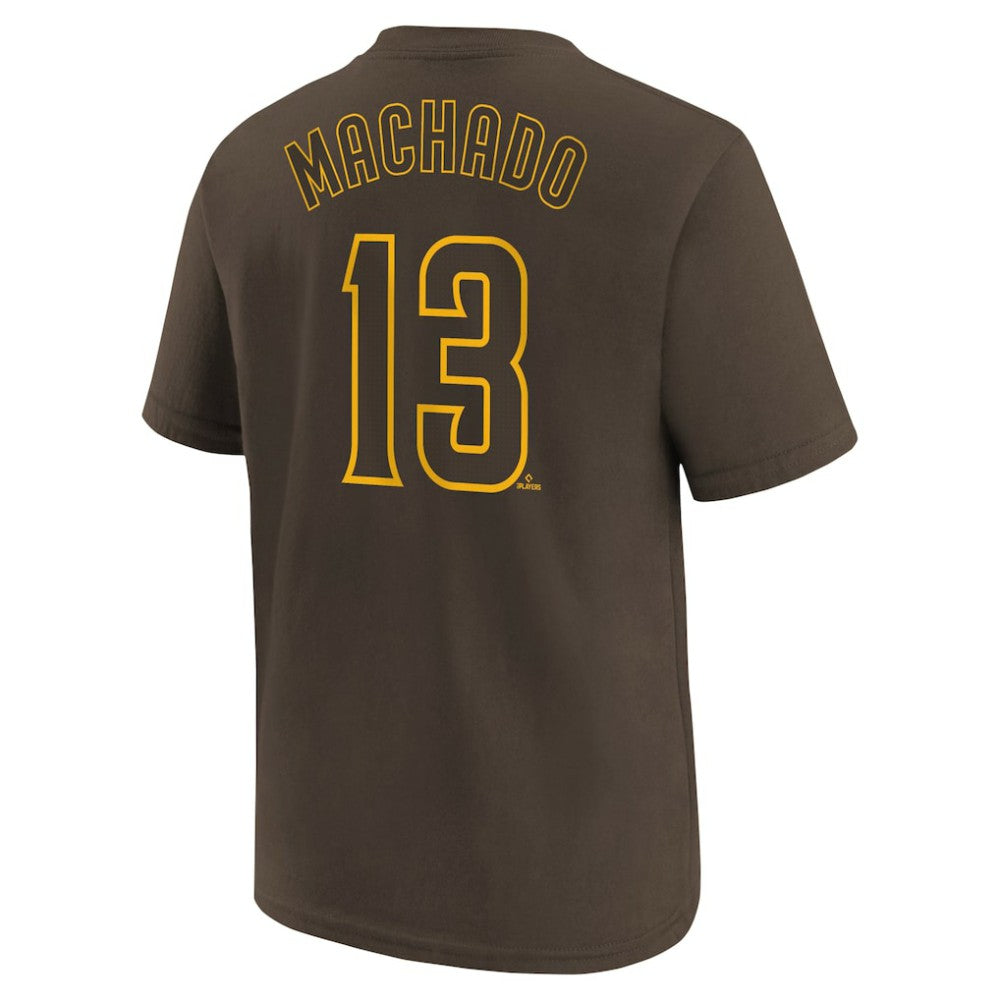 Manny Machado San Diego Padres Nike Youth Name & Number T-Shirt - Brown - Nike Online