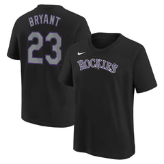 Kris Bryant Colorado Rockies Nike Youth Name & Number T-Shirt - Black - Nike Lifestyle