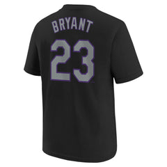 Kris Bryant Colorado Rockies Nike Youth Name & Number T-Shirt - Black - Nike Lifestyle
