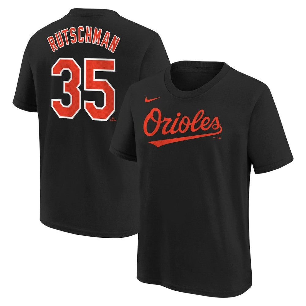 Adley Rutschman Baltimore Orioles Nike Youth Name & Number T-Shirt - Black - Nike Lifestyle
