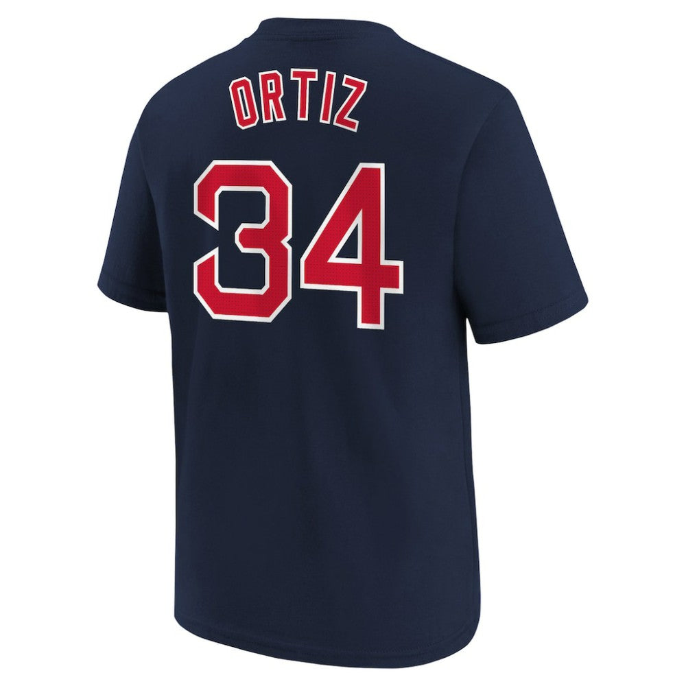 David Ortiz Boston Red Sox Nike Youth Name & Number T-Shirt - Navy - Nike Discount