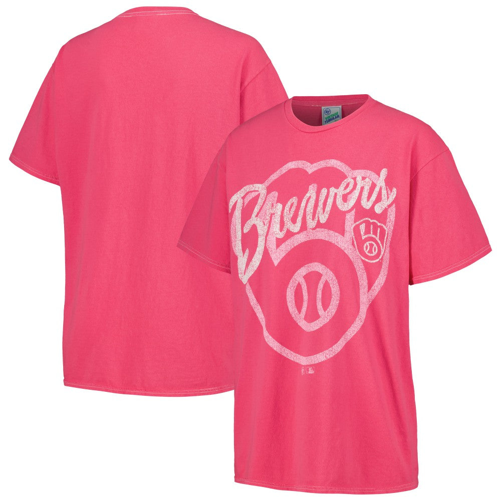 Milwaukee Brewers '47 Women's Dopamine Tradition T-Shirt - Pink - 47 brand Sale
