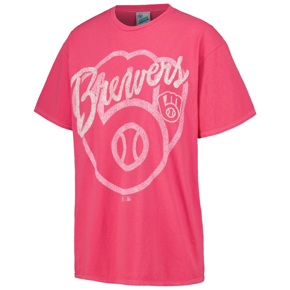 Milwaukee Brewers '47 Women's Dopamine Tradition T-Shirt - Pink - 47 brand Sale