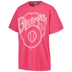 Milwaukee Brewers '47 Women's Dopamine Tradition T-Shirt - Pink - 47 brand Sale