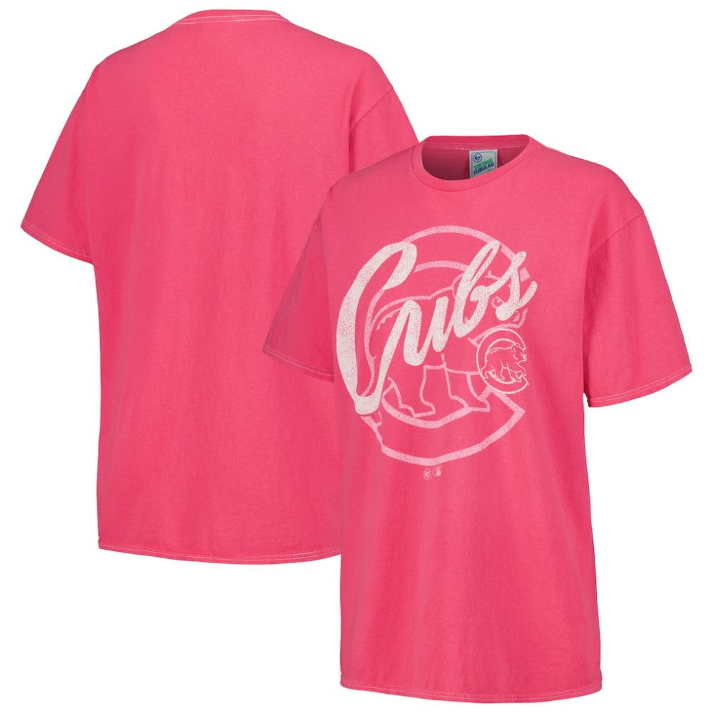 Chicago Cubs '47 Women's Dopamine Tradition T-Shirt - Pink - 47 brand on Sale