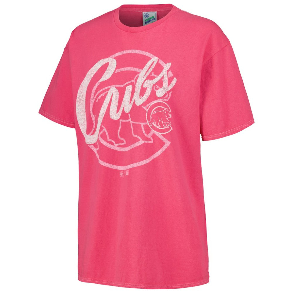 Chicago Cubs '47 Women's Dopamine Tradition T-Shirt - Pink - 47 brand on Sale
