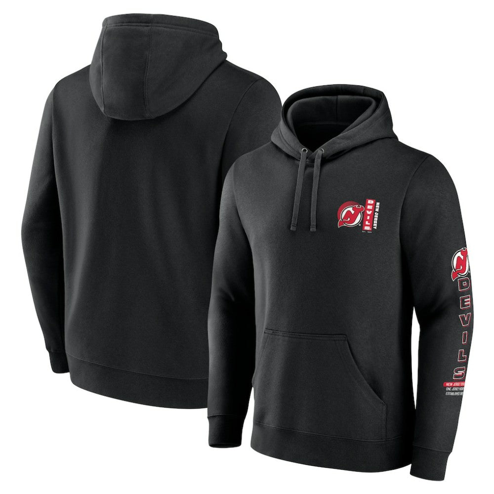 New Jersey Devils Fanatics Revolution Pullover Hoodie - Black - NHL 201158980