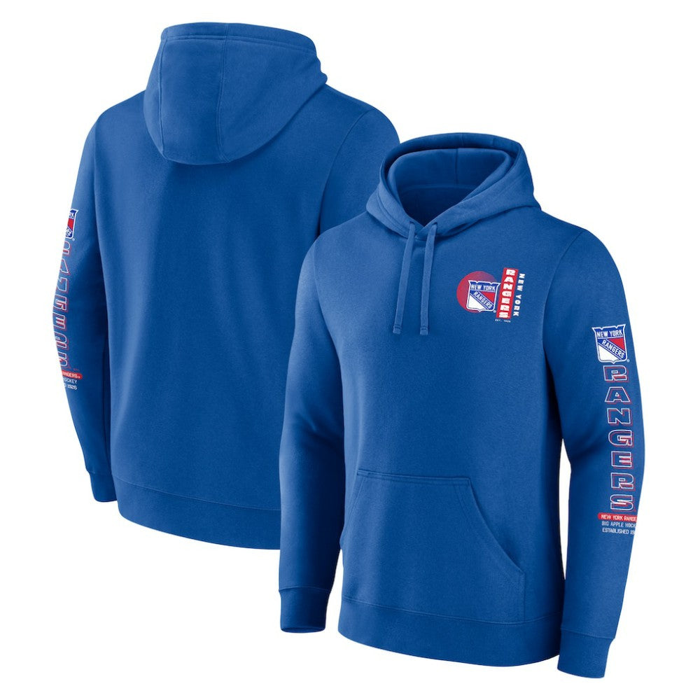 New York Rangers Fanatics Revolution Pullover Hoodie - Blue - NHL 201158984