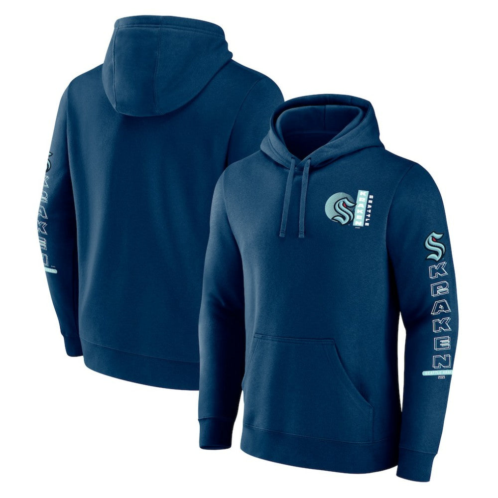 Seattle Kraken Fanatics Revolution Pullover Hoodie - Deep Sea Blue - NHL 201158993