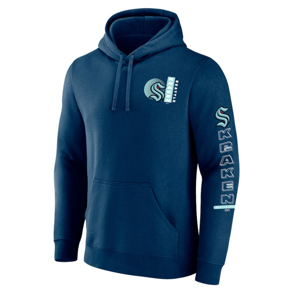 Seattle Kraken Fanatics Revolution Pullover Hoodie - Deep Sea Blue - NHL 201158993