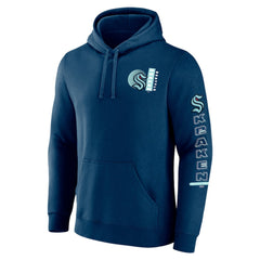 Seattle Kraken Fanatics Revolution Pullover Hoodie - Deep Sea Blue - NHL 201158993