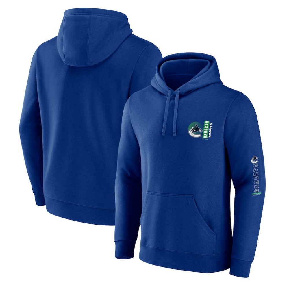 Vancouver Canucks Fanatics Revolution Pullover Hoodie - Blue - NHL 201158994