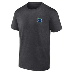 Vancouver Canucks Fanatics Backbone T-Shirt - Heather Charcoal - NHL 201159013