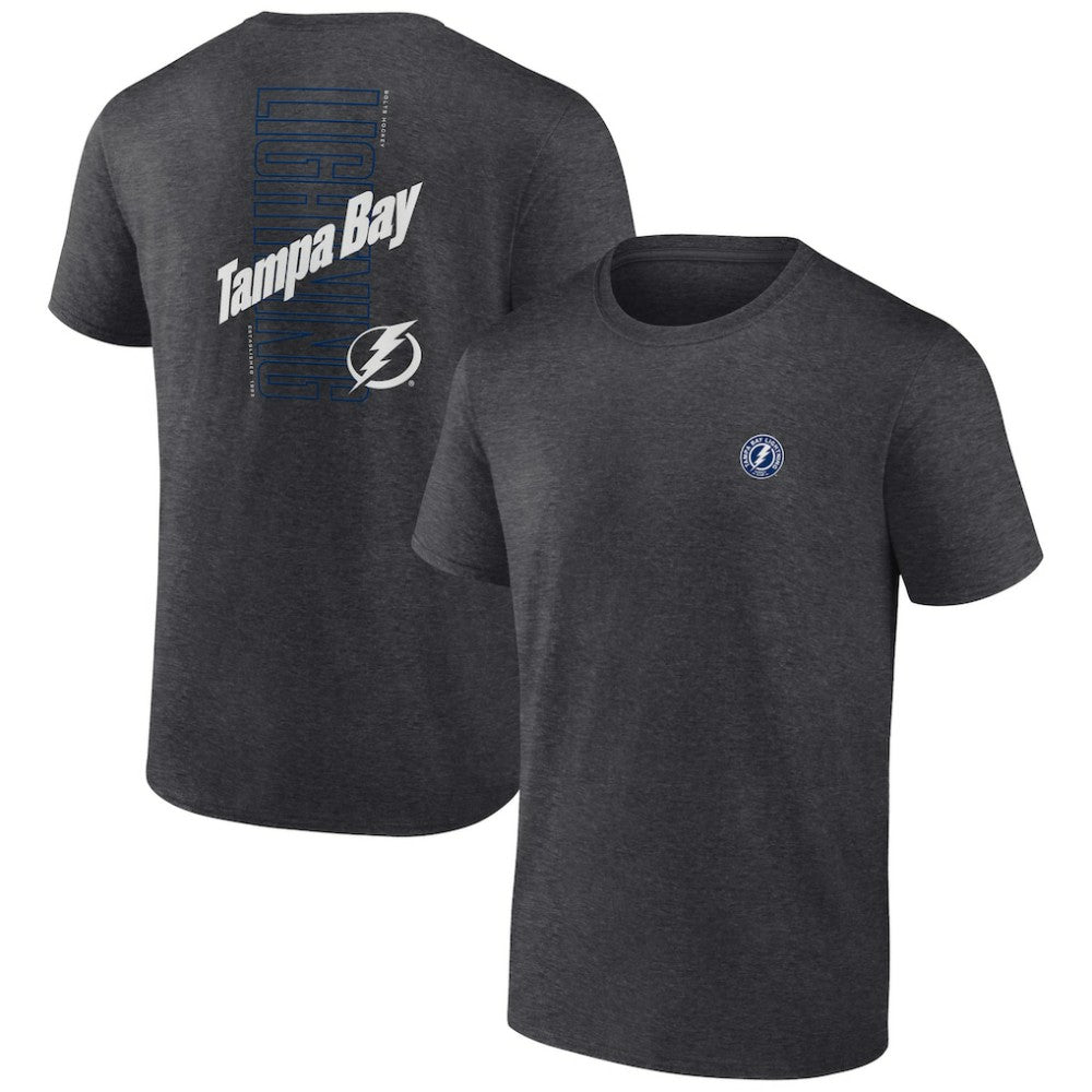 Tampa Bay Lightning Fanatics Backbone T-Shirt - Heather Charcoal - NHL 201159016