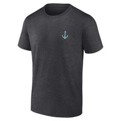 Seattle Kraken Fanatics Backbone T-Shirt - Heather Charcoal - NHL 201159019