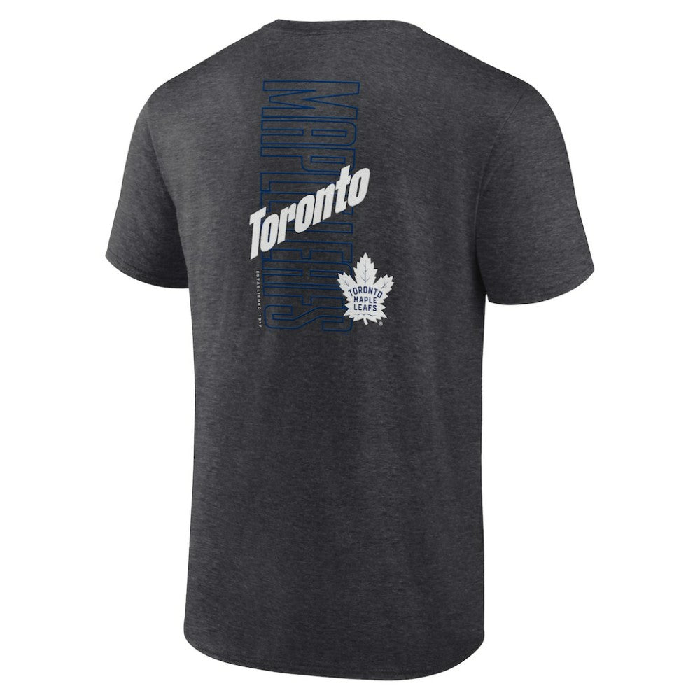 Toronto Maple Leafs Fanatics Backbone T-Shirt - Heather Charcoal - NHL 201159021