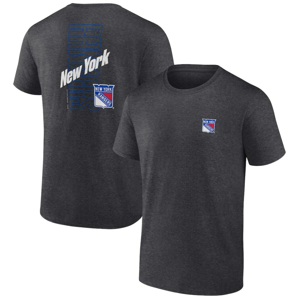 New York Rangers Fanatics Backbone T-Shirt - Heather Charcoal - NHL 201159024