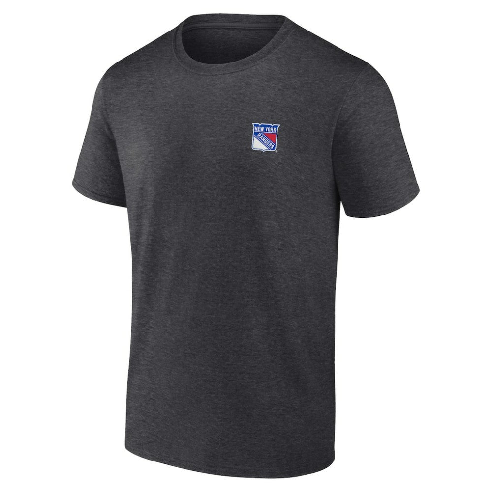 New York Rangers Fanatics Backbone T-Shirt - Heather Charcoal - NHL 201159024