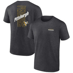Pittsburgh Penguins Fanatics Backbone T-Shirt - Heather Charcoal - NHL 201159027