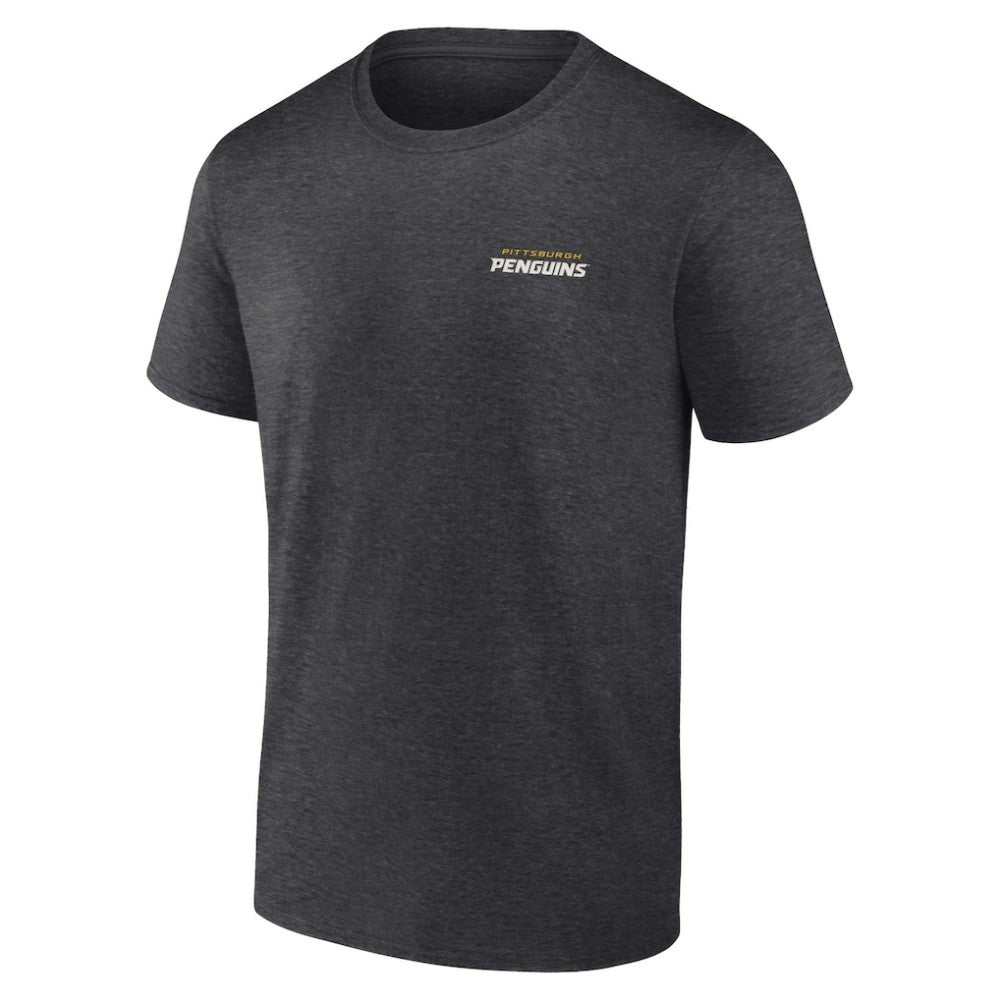 Pittsburgh Penguins Fanatics Backbone T-Shirt - Heather Charcoal - NHL 201159027