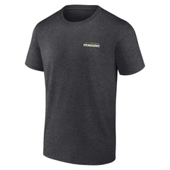 Pittsburgh Penguins Fanatics Backbone T-Shirt - Heather Charcoal - NHL 201159027