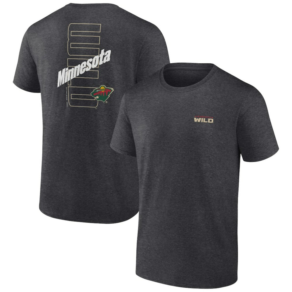 Minnesota Wild Fanatics Backbone T-Shirt - Heather Charcoal - NHL 201159042