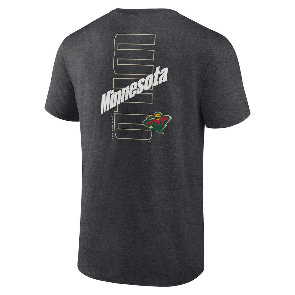Minnesota Wild Fanatics Backbone T-Shirt - Heather Charcoal - NHL 201159042