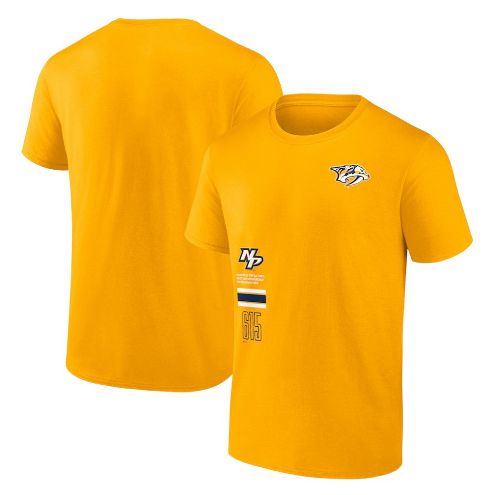 Nashville Predators Fanatics Represent T-Shirt - Gold - NHL 201159054