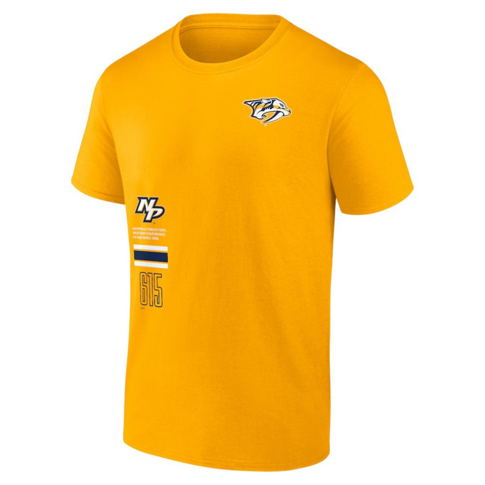 Nashville Predators Fanatics Represent T-Shirt - Gold - NHL 201159054