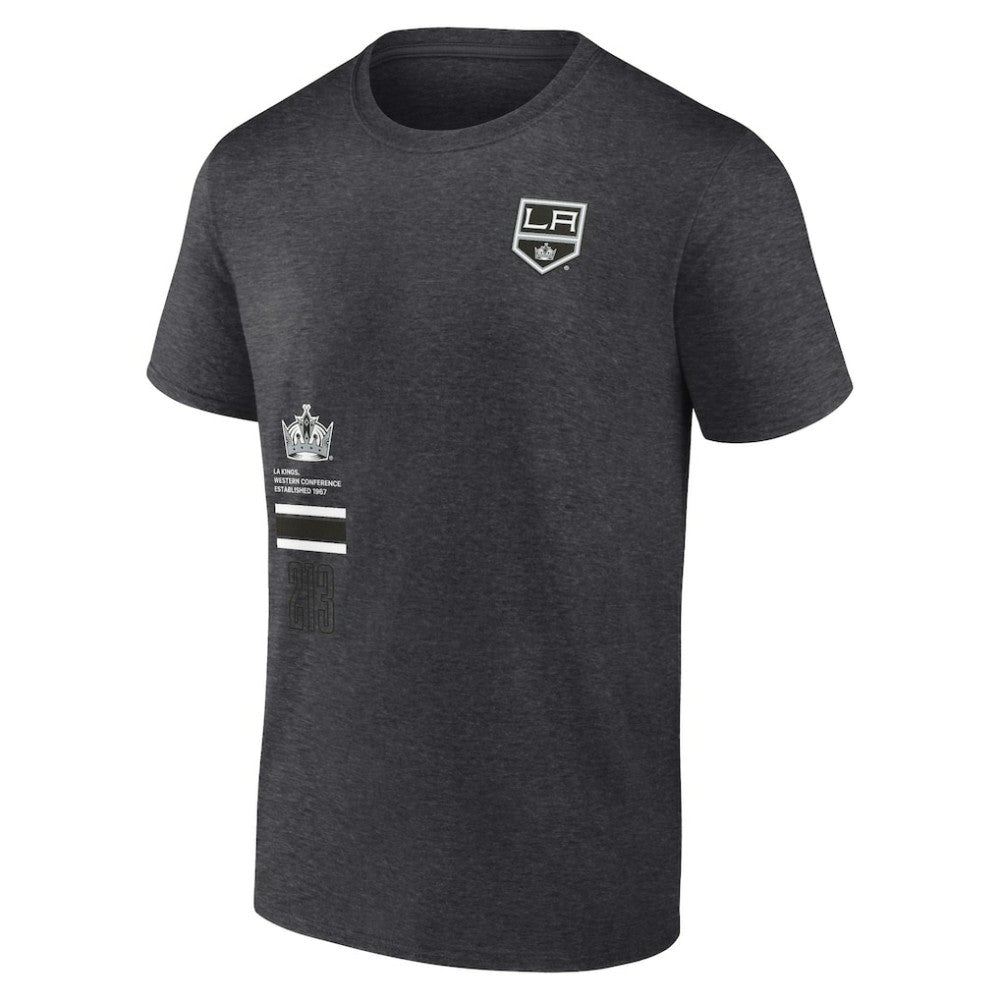 Los Angeles Kings Fanatics Represent T-Shirt - Heather Charcoal - NHL 201159069