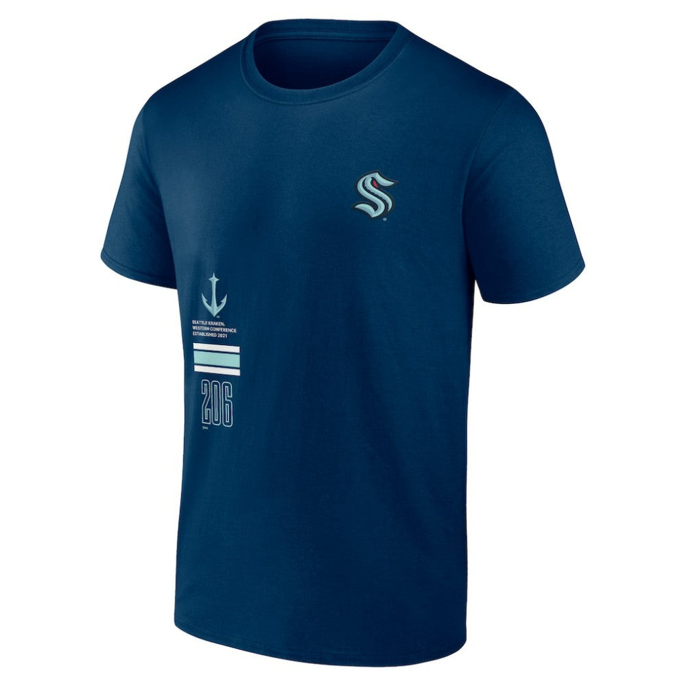Seattle Kraken Fanatics Represent T-Shirt - Deep Sea Blue - NHL 201159073