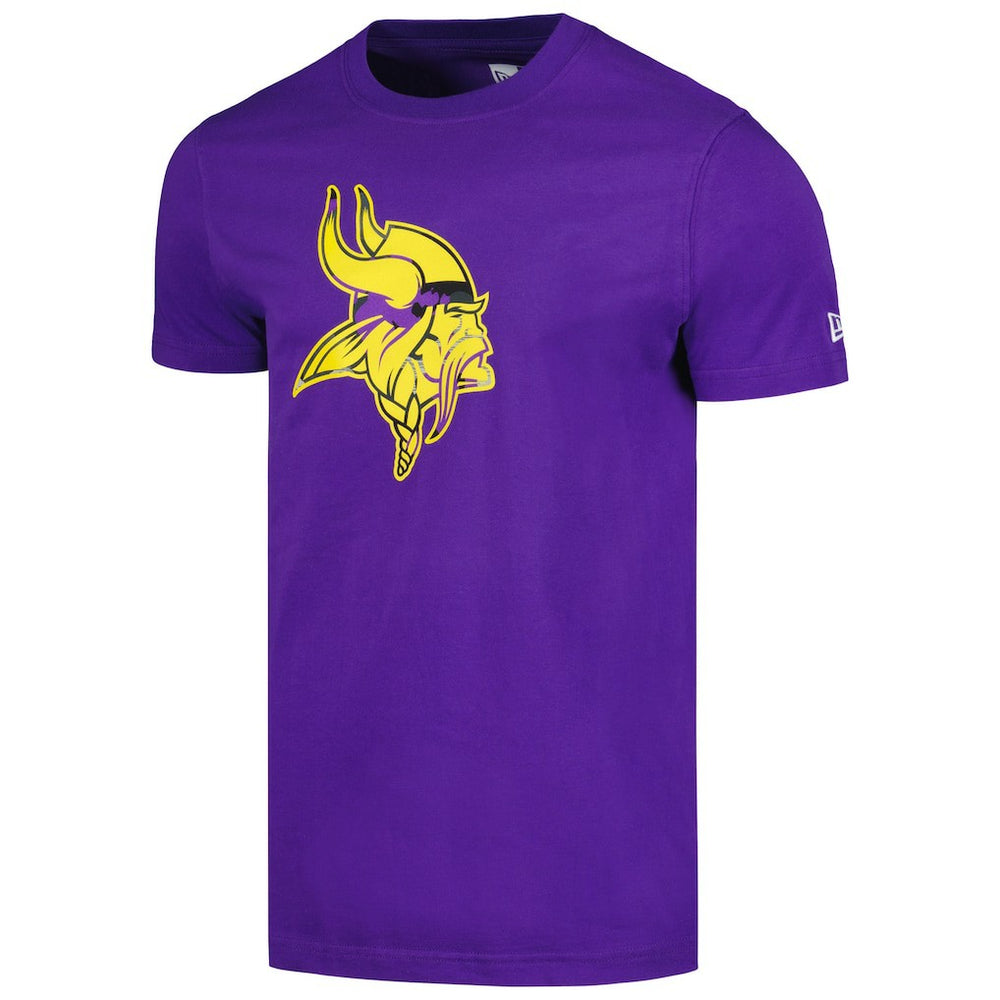 Minnesota Vikings New Era Camo Logo T-Shirt Purple