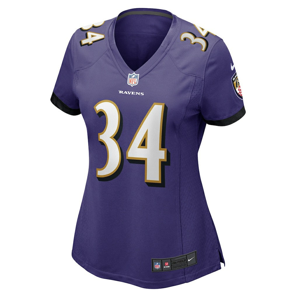 Nike Keaton Mitchell Baltimore Ravens Women's Game Jersey Purple