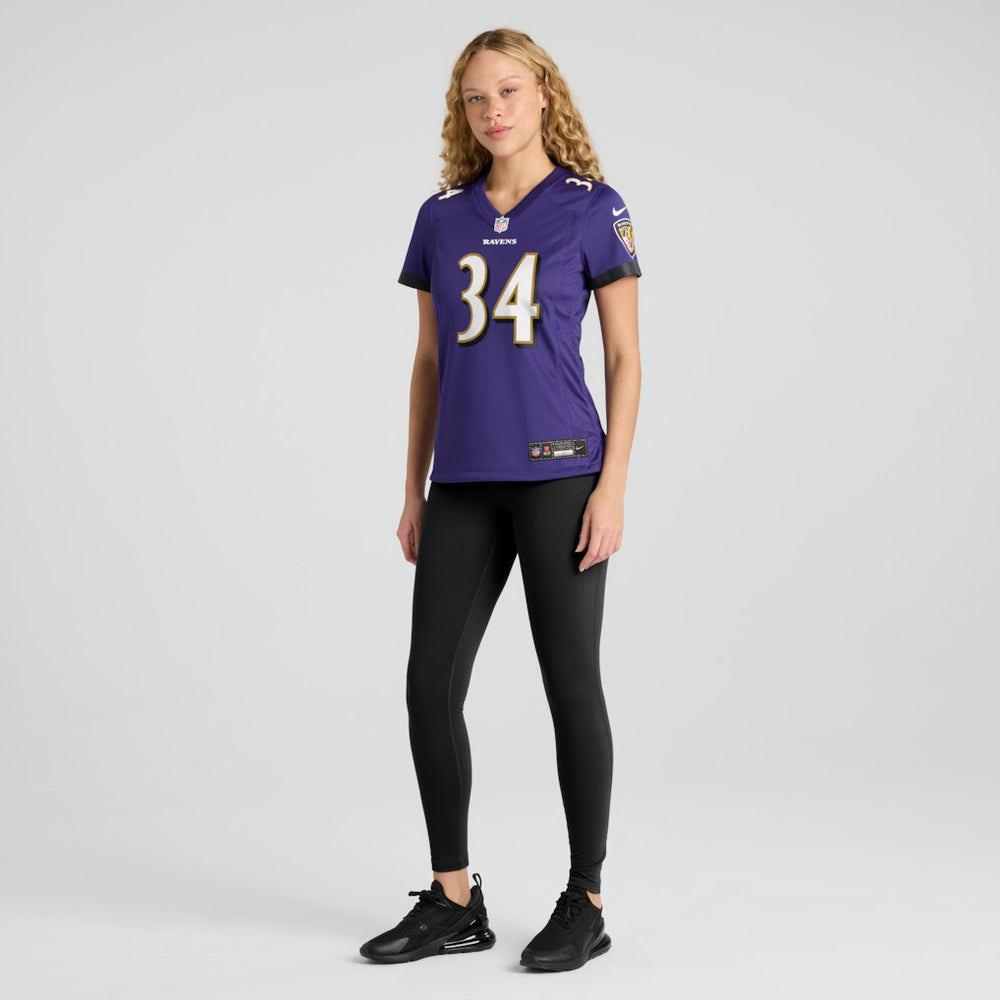 Nike Keaton Mitchell Baltimore Ravens Women's Game Jersey Purple