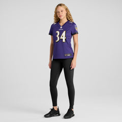 Nike Keaton Mitchell Baltimore Ravens Women's Game Jersey Purple