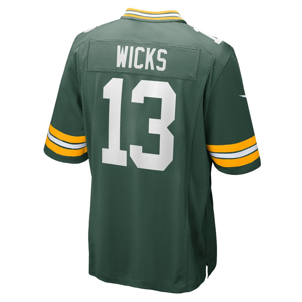 Nike Dontayvion Wicks Green Bay Packers Game Jersey Green