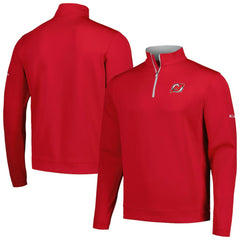 New Jersey Devils Columbia Wickham Hills Omni-Wick Quarter-Zip Jacket - Red - NHL 201165228