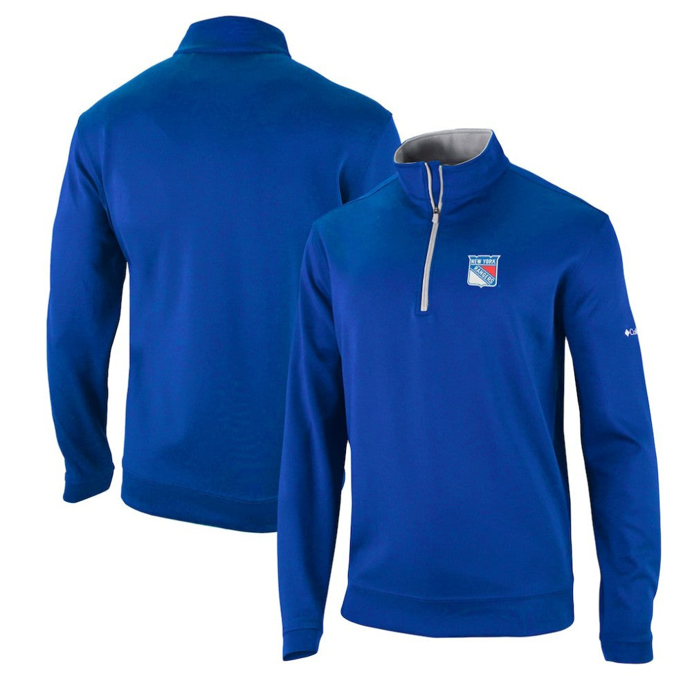 New York Rangers Columbia Wickham Hills Omni-Wick Quarter-Zip Jacket - Blue - NHL 201165229