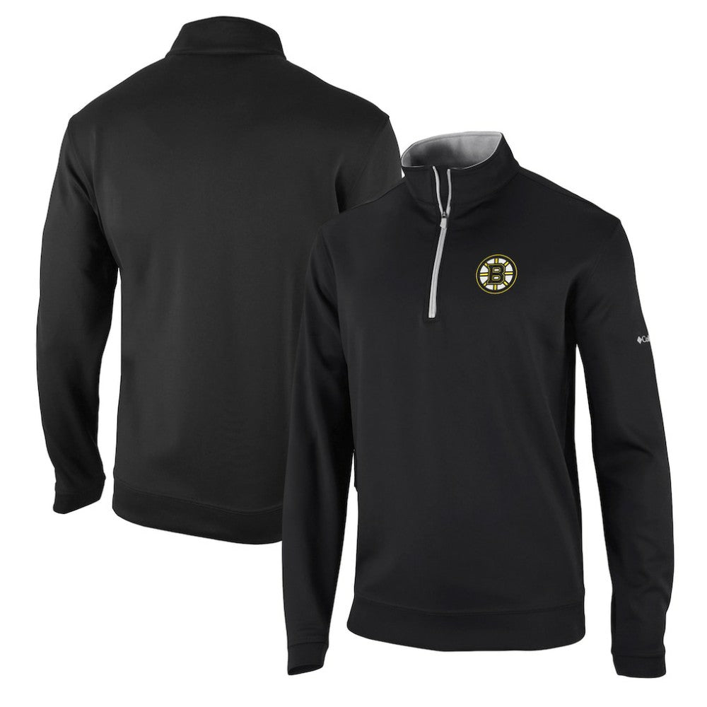 Boston Bruins Columbia Wickham Hills Omni-Wick Quarter-Zip Jacket - Black - NHL 201165237