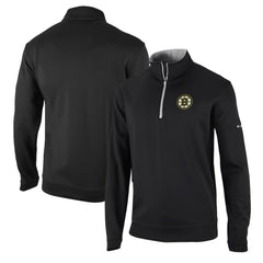 Boston Bruins Columbia Wickham Hills Omni-Wick Quarter-Zip Jacket - Black - NHL 201165237