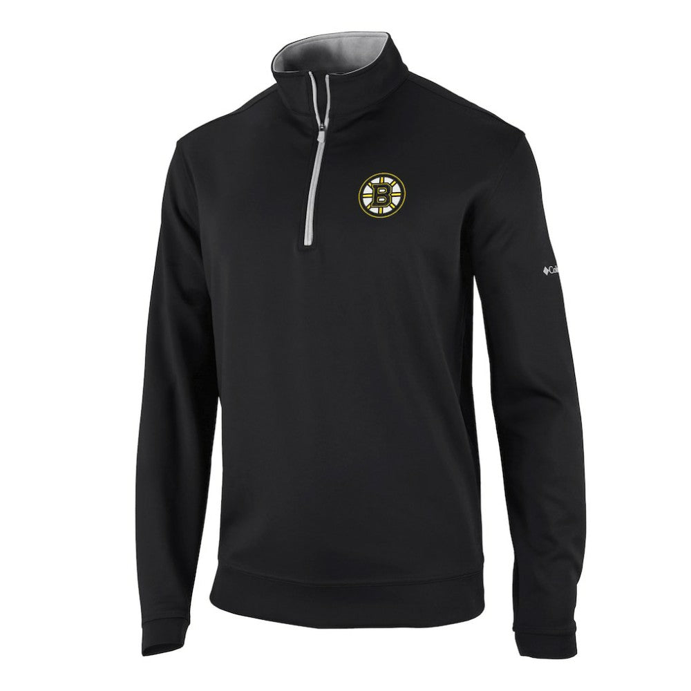 Boston Bruins Columbia Wickham Hills Omni-Wick Quarter-Zip Jacket - Black - NHL 201165237