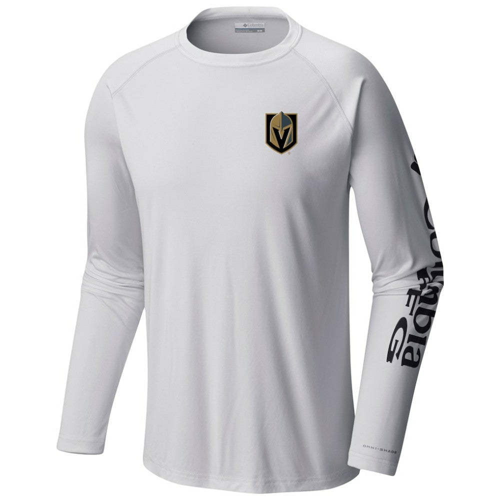 Vegas Golden Knights Columbia Terminal Tackle Omni-Shade Raglan Long Sleeve T-Shirt - White - NHL 201165256
