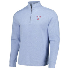Texas Rangers Vineyard Vines Saltwater Quarter-Zip Jacket - Light Blue - MLB on Sale