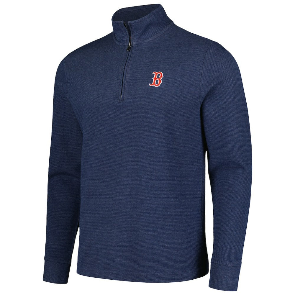 Boston Red Sox Vineyard Vines Saltwater Quarter-Zip Jacket - Navy - MLB Lifestyle