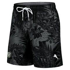 Las Vegas Raiders Santiago Palms Board Shorts Black