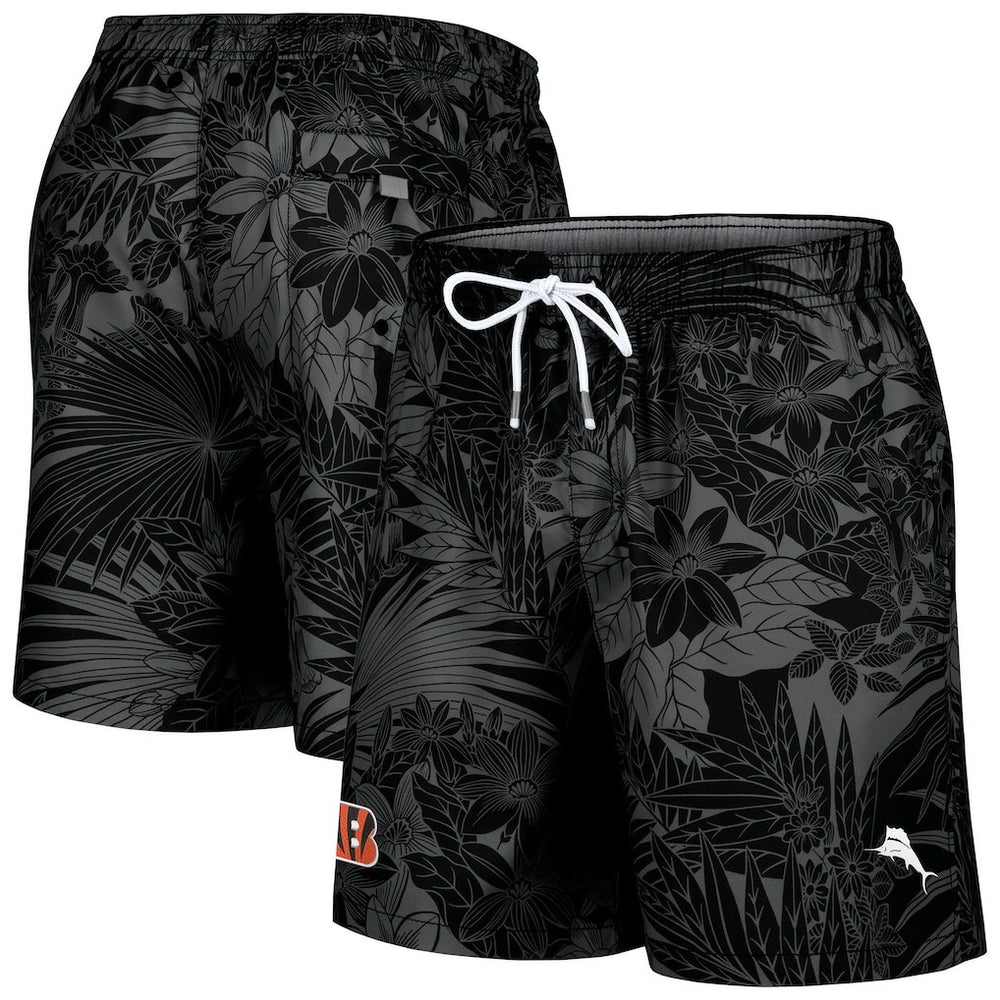 Cincinnati Bengals Santiago Palms Board Shorts Black