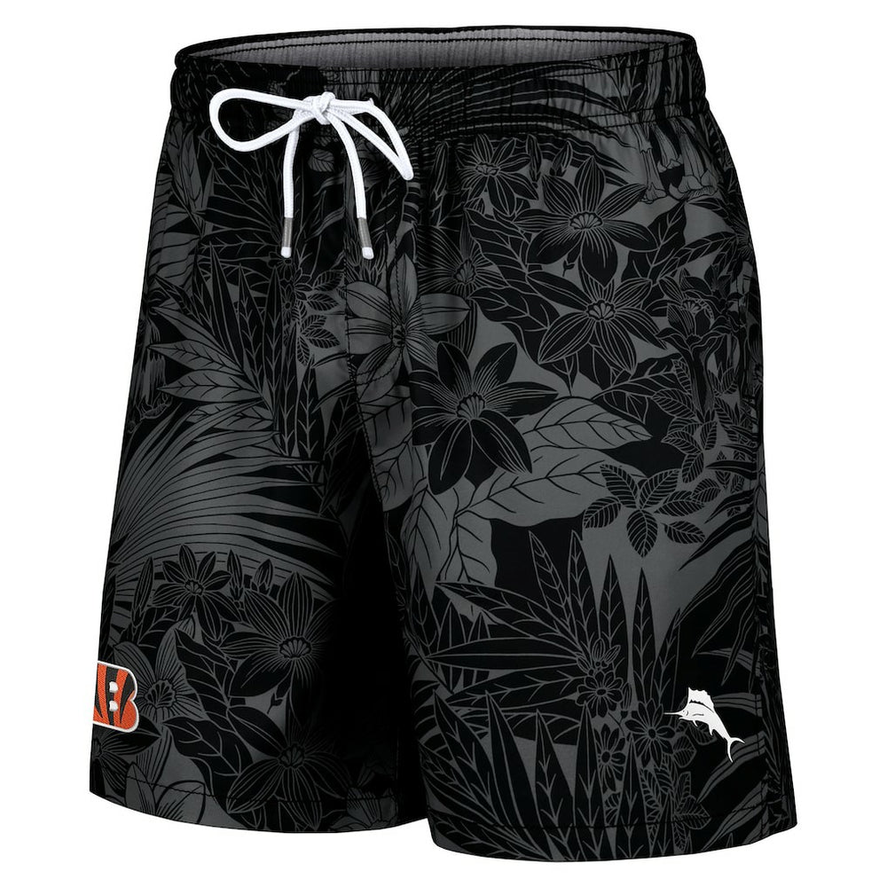Cincinnati Bengals Santiago Palms Board Shorts Black