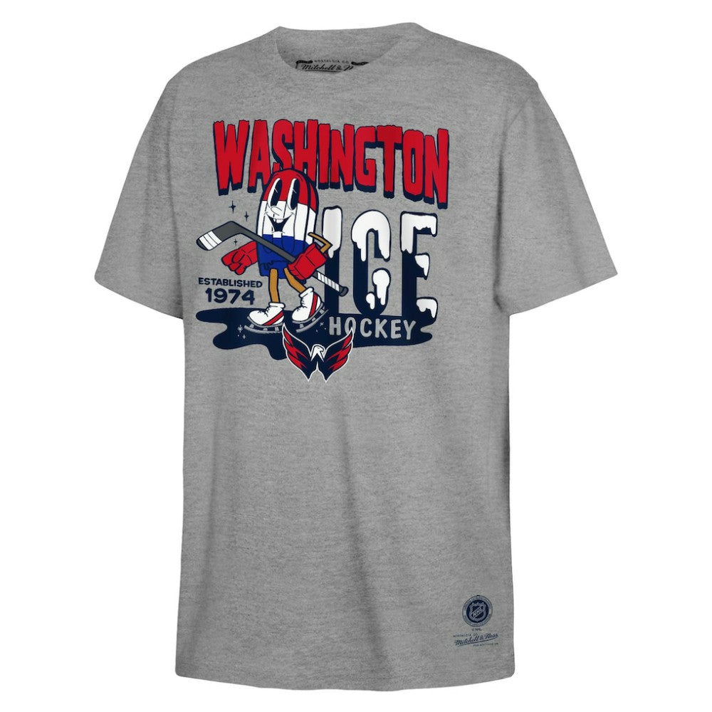 Washington Capitals Mitchell & Ness Youth Ice Hockey T-Shirt - Gray - NHL 201166589